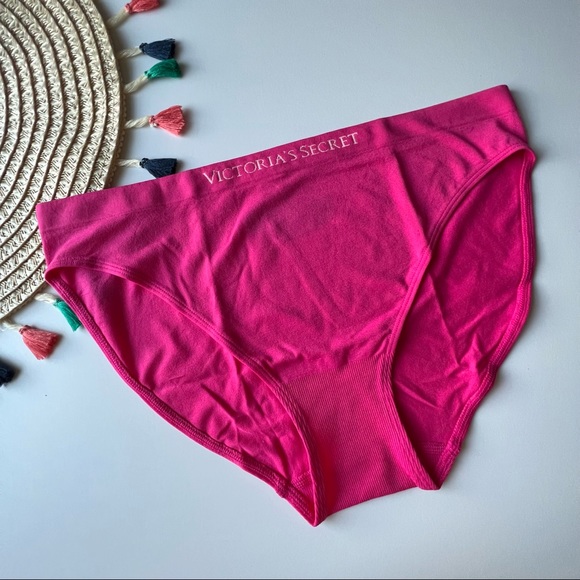 Victoria’s Secret Seamless Bikini Panty Hot Pink XL NEW - Picture 2 of 3